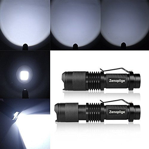 Zenoplige 5x Mini 7W 350 Lumen Cree Q5 LED Taschenlampe Handlampe Schlüsselanhänger Handlight einstellbarer Fokus Zoom Licht Lampe mit 3 Modus - 5