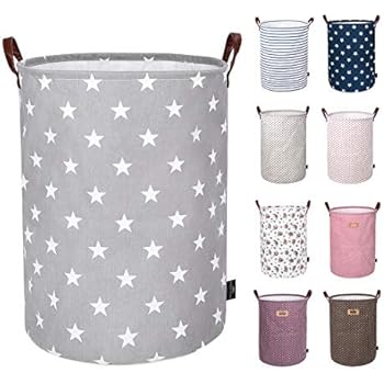 DOKEHOM DKA0822GSXL Verdickte Faltbare Runde Lagerung Wäschekörbe