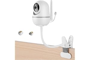 TYEYOBER Supporto flessibile per baby monitor compatibile con HelloBaby HB65/HB6550/HB6558/HB66/HB248, ANMEATE SM935E/SM650 Baby Monitor,supporto a clip per baby monitor senza attrezzi o danni alla parete