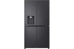 LG GML960EVBE, Multi Door, Klasse E, 641 L, Total No Frost, Festwasseranschluss, Eis-, Crushed Ice- und Wasserspender, Essence Black Steel