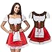Produktbild DAaomi Frauen Vintage Beer Festival Bayerische Kurzarm Kellnerin Cosplay Kostüm Kleid