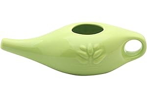 MISOYER Kit di Lavaggio per Naso in Ceramica Neti Pot Comodo Beccuccio per Allergia alla Rinite Sinusale CostEffective