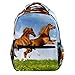 Produktbild Pferdegalopp-Paare Schulrucksack, Laptoprucksack für Jungen Mädchen Unisex Leichter Hochschulrucksack Daypack für Frauen, Männer