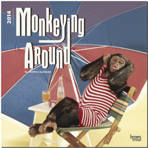 Monkeying Around 2014 - Schimpansen: Original BrownTrout-Kalender [Mehrsprachig] [Kalender]