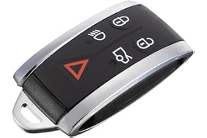 JUDANNA 5 Button Remote Car Remote Controls Key Shell Case for Jaguar XF XK XKR 2007 2008 2009 2010 2012 X-Type S-Type