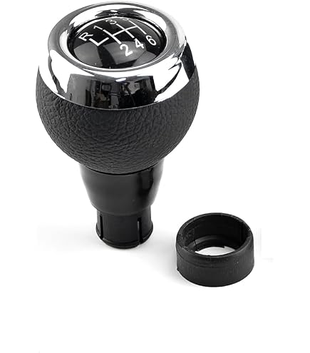 KUNGKIC Copertura per pomello del cambio in fibra di carbonio per Mini Cooper R55 R56 R57 R58 R59 R60 Countryman R61 accessorio interno decorativo (nero