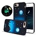 Produktbild Hülle für iPhone 7 Plus/8 Plus, iphone 7 Plus Handyhüllen, SpiritSun PC Nacht Leuchtende Luminous Case Cover mit 3D Malerei Muster Handytasche HandyHülle Etui Schale Anti-Kratzer Tasche für Apple iPhone 7 Plus/8 Plus 5.5 Zoll-Mondlicht