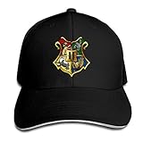 Hittings Harry Potter Hogwarts Crest Supermade Unisex Peaked Baseball Cap Snapback Hats Black