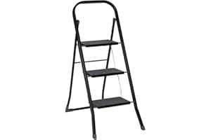 5 five simply smart Acier allié Escabeau/Marche Pied Pliant sur 3 Niveaux Max 150 kg