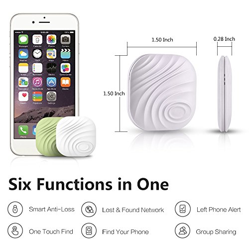 Lauco Mini Bluetooth anti-perdidos Nut Find Plus, Buscador De Llaves,llave anti-perdida, buscador de teléfonos, cartera anti-perdidos, elementos anti-perdidos para LG Nexus Galaxy Sony y otros teléfonos inteligentes