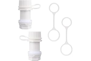 Goktvai 2uds Kit Tapones Drenaje Enfriador para Igloo, Tapón de Drenaje Roscado Duradero con Tapa Sujeta Prácticos Repuestos Enfriador Apto para Igloo 50-165 Qt