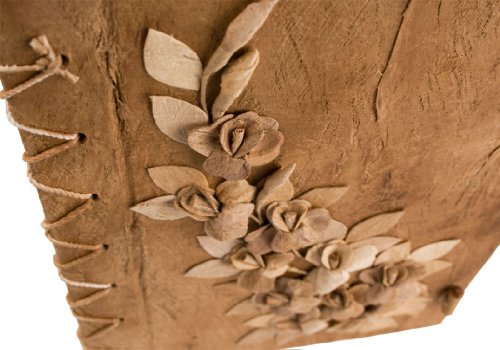 Flaura Extra Large Natur Handgefertigt Handgebunden Notizbuch, blanko Pages (35cm x 28cm x 2cm) - 4