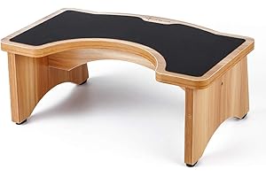 StrongTek Squatting Toilet Stool, Wood Bathroom Step Stool Squat with Anti Slip Layer, Adults and Elders, Potty Training for Adult, Portable, Sturdy, 350 lbs Capability, No Installation