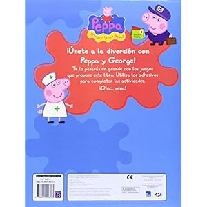 Juega y colorea con Peppa y George (Peppa Pig. Actividades): (Incluye adhesivos)