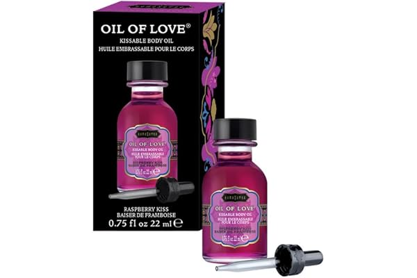 Kama Sutra Huile d'Amour Huile corporelle pour baisers Raspberry Kiss Transparent 22 ml