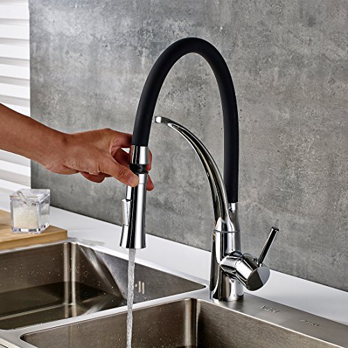 Fapully Wasserhahn Küchenarmatur Küche Mischbatterie Spüle Waschtisch Waschbecken Armatur für Küche Einhebelarmatur küchenspüle Chrom - 2