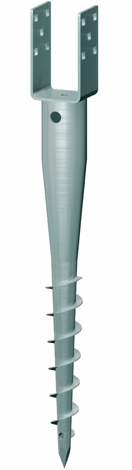 8 Stück PREMIUM KRINNER Eindrehanker 91 mm für Pfosten 90 x 90 mm Eindrehhülsen von Gartenwelt Riegelsberger