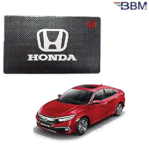 BBM Sporty Silicone Anti Slip Non Slippery Car Interior Dashboard Mat, Sticky Mobile Holder pad Compatible with Honda Civic - Year 2019 2020