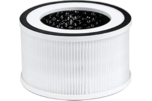 Sudemota Filtro True HEPA de Repuesto Compatible con Fillo//Allo Purificador de Aire Accesorios de FiltracióN de 3 Etapas
