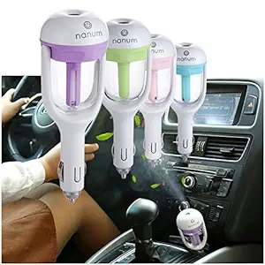 paryavaran Mini Car Styling 12V Car Humidifier Air Purify Aroma Diffuser Mini Air Purifier Aromatherapy Essential Oil Diffuser Portable Mist Maker Fogger