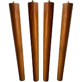 HAMADEX 30 Cm Light Oak Tapered Wooden Furniture Leg (4 Pieces) &ndash; Table, Chair and Coffee Table Connection Apparatus Included