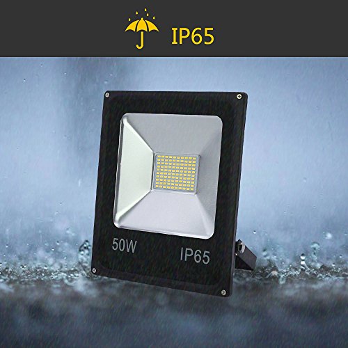 Hengda® Außen Gelb Höhenverstellbar Stahlstativ für 50W LED Warmweiß Flutlicht SMD Licht - 3