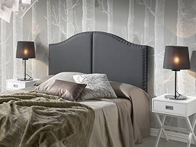 Marckonfort Tête de lit Lyon avec des punaises 160X95 Noir
