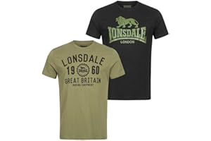 Lonsdale Bangor Double Pack T-Shirt Uomo