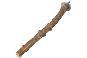YOUTHINK Soporte De Soporte De Loro De Madera Natural Soporte De Percha De Pájaro para Pájaro Pequeño Mediano(1.5~2.5 * 25Cm)