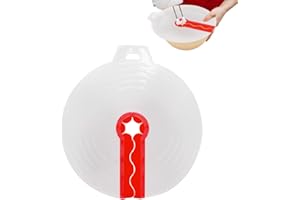 XZMCAT Backen Spritzschutz Schüssel,Mixer Spritzschutz Abdeckung,Mixer Spritzschutzdeckel,Silikon Spritzschutz,Geeignet zum Backen von Sahne und Rühren von Eiern,um Spritzern des Teigs zu Verhindern(Rot)
