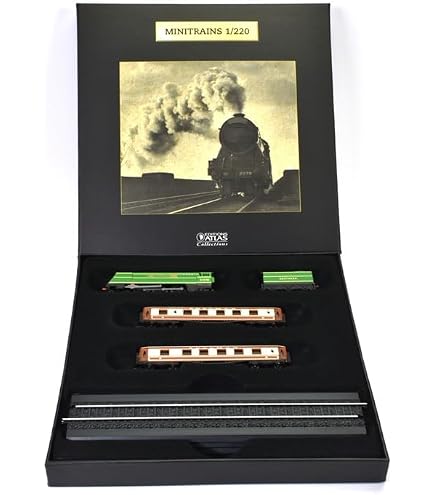 Réplique Miniature Train The GHAN - Échelle 1:220 Z | Locomotive NR75 + Voitures | Coffret Collection