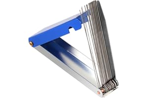 Rubatone Gitarrenmutter-Schlitzfeile Sägestangen Schlitzfeilen-Set Nadelfeilen-Set Gitarrenbauer-Werkzeuge Ersatzspitzenreiniger Feilen Blau