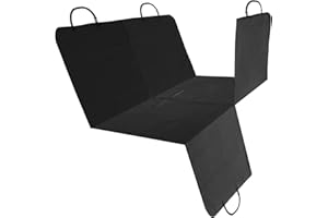 Nobleza - Coprisedile per cani, coperta per cani 147 * 145 cm, protezione del sedile, resistente all'acqua, spesso e durevole per SUV, camion, trasporti e viaggi, colore nero