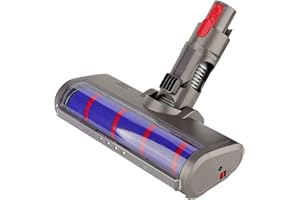 Asdazrxy Spazzola a Rullo Morbida per Dyson V7 V8 V10 V11 Serie, Spazzola Motorizzata Elettrica Turbo, Spazzola a Rullo con Setola Morbida per Parquet Piastrelle con Luce LED Automatico