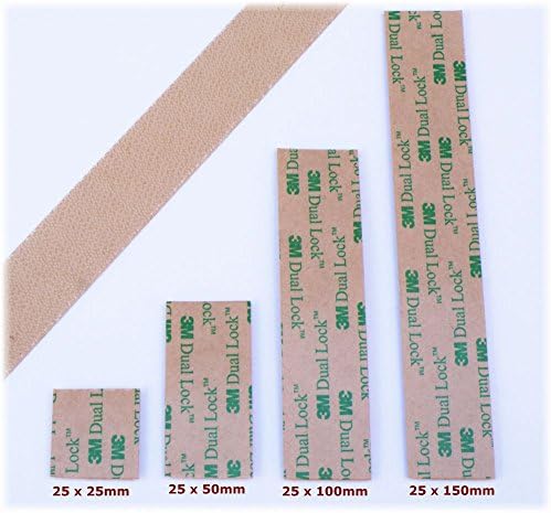 3M DUAL LOCK Tape Pads ~ CLEAR Low Profile ~ Self Adhesive 25mm Wide ~ SJ4570 ~ Crafts, DIY (4 pads - 100mm x 25mm)