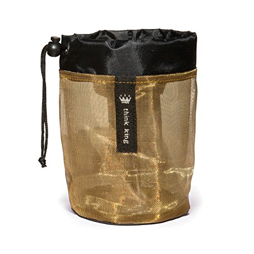 Think King - Taza de desayuno, color negro y dorado