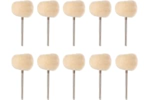 ‎PONGNAS Narzędzie do polerowania, 10 szt. 2,35 mm wełna polerska ścierne narzędzia do mini wiertarka szlifierka drewno metal