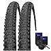 Produktbild Set: 2 x Schwalbe Rapid Rob Schwarz MTB Reifen 27,5x2.10 + Schwalbe Schläuche Rennradventil
