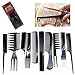Professional Hair Styling Comb Kit Salon Hair Cutting Colouring Hair Dye Set Dresser Black Plastic Kit - 10