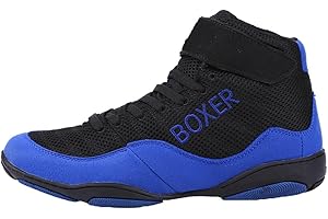 KONJACLY Mens Wrestling Footwear Fashion Large Size Boxing Footwear Breathable Fighting Boots Non-Slip Weightlifting Boots