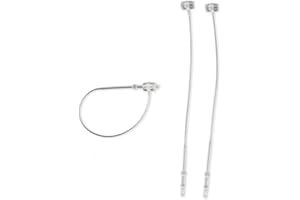 UNBEKANNT Pokornys | Sujetadores de etiquetas |500 sujetadores de etiqueta para artículos y mercancía comercial |Sujetadores plásticos transparentes de bucle para fijar las etiquetas de precio | Longitud 75 mm