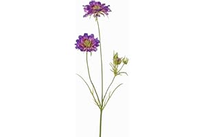 ‎ARTPLANTS artplants.de Artificial Scabiosa Andia 80 cm Diameter 8-10 cm Purple