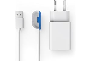 HEBLUMIN Câble magnétique USB-C pour chargeur GPS - Compatible avec Tracti DOG 4 - Pour chien - Câble de charge de rechange avec adaptateur secteur