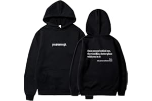 MRRTIME Dear Person Behind Me Sweatshirt, Hoodie, You Are Enough Sweatshirt Dear Person Behind me, The World is a Better Place with You in it, Are Enough, Hoodie Hooded Jacket