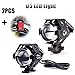 Produktbild Abilieauty 2 Stück 125W U5 Motorrad Cree LED Scheinwerfer Fahr Nebelscheinwerfer Spot-Lampen + Schalter