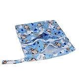 Eizur Baby Wickeltasche 2 Reißverschlüsse Wiederverwendbare Wasserdichter Windeltasche Kleinkind Windel Tasche Organiser Wasserdichtem Tuch Windel 30 * 36 cm, 9 Typen Optional - 4