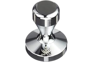 ITALPARTS Via Crema Espresso Tamper en acier inoxydable (58,5 mm)