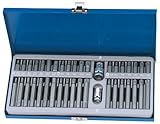 Color: Azul y plateado 40 PC juego de puntas Torx Hex Spline puntas para mecánica de puntas XZN (Draper 33322 se 21932