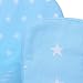 lulando Pull-Out Sofa Bed for Children Oeko-Tex Standard 100 certified, Two Decorative cushions White Stars / Blue