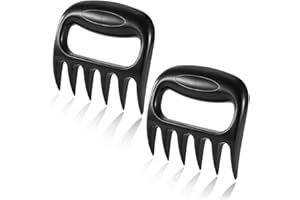 EIHI 2 Stück Pulled Pork Krallen, Meat Claws Für BBQ Pulled Pork-Fleischkrallen Aus Kunststoff Zum Zerteilen-Spülmaschinenfeste Bärentatzen-Geschenkidee(Schwarz)